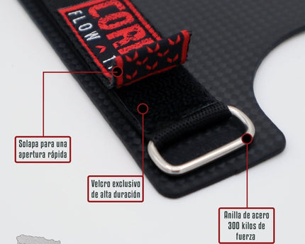 Muñequeras con cierre de velcro COREX Grips Carbon