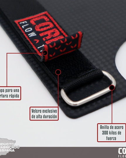 Muñequeras con cierre de velcro COREX Grips Carbon