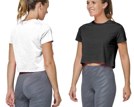 Camiseta Chica 130 Tri - Blend Crop Top - COREX SPORT FITNESS