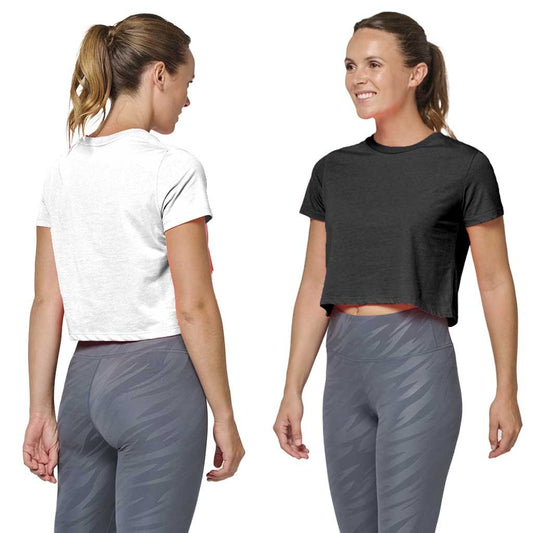 Camiseta Chica 130 Tri - Blend Crop Top - COREX SPORT FITNESS