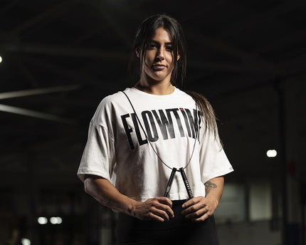 Camiseta Chica Crop Top Flowtime - COREX SPORT FITNESS