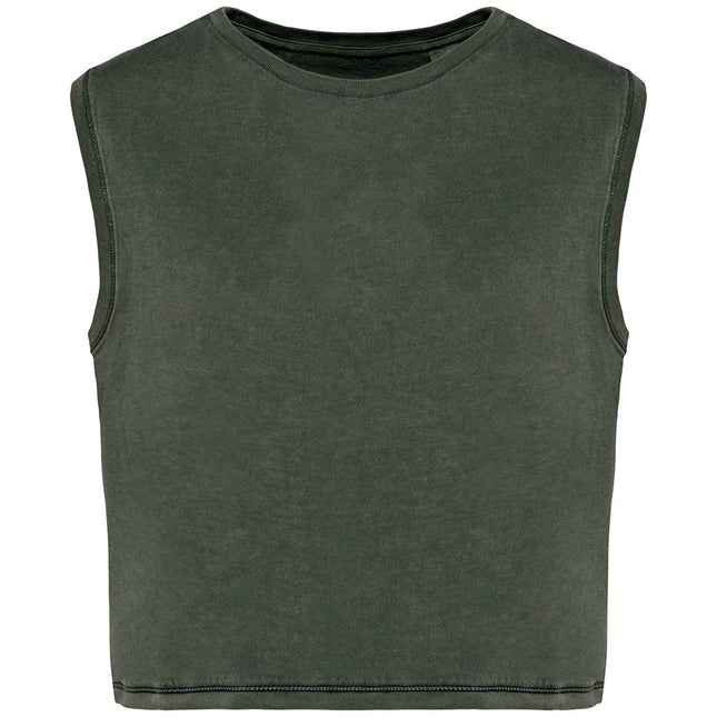 Camiseta Crop Chica Orgánica 165 Sin Mangas - COREX SPORT FITNESS