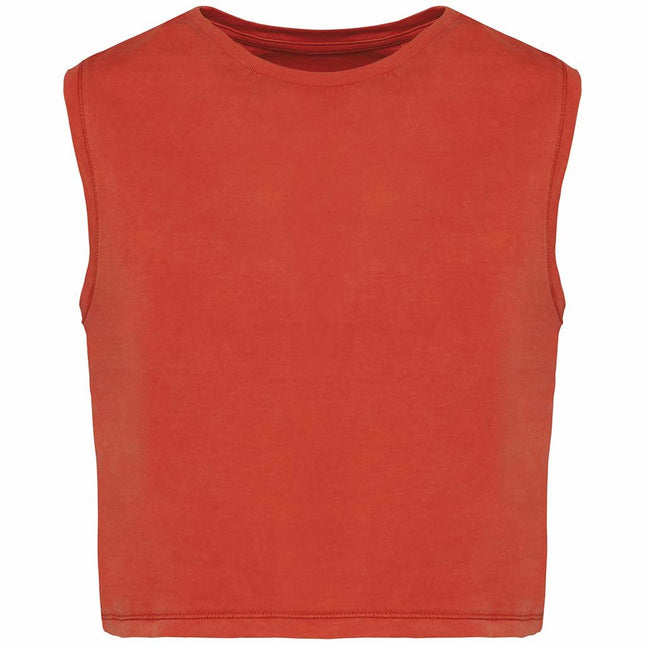 Camiseta Crop Chica Orgánica 165 Sin Mangas - COREX SPORT FITNESS