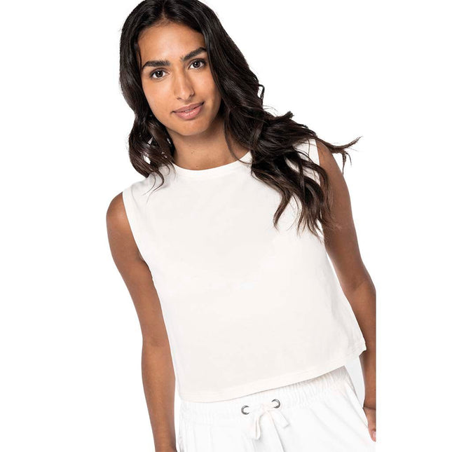 Camiseta Crop Chica Orgánica 165 Sin Mangas - COREX SPORT FITNESS
