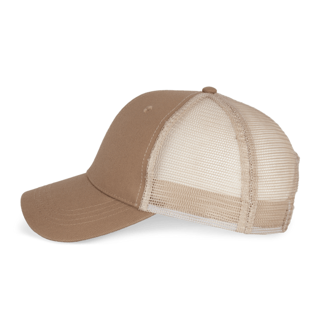 Gorra 5 Paneles Trucker ECORESPONSABLE Dark Camel - COREX SPORT FITNESS
