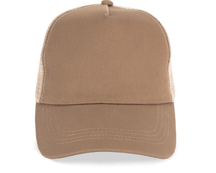 Gorra 5 Paneles Trucker ECORESPONSABLE Dark Camel - COREX SPORT FITNESS