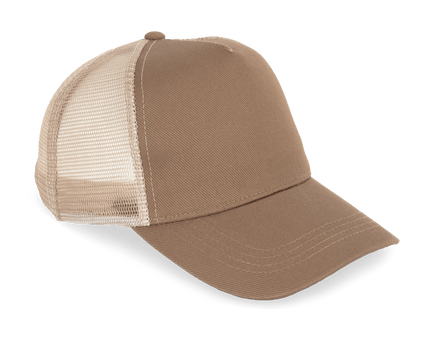 Gorra 5 Paneles Trucker ECORESPONSABLE Dark Camel - COREX SPORT FITNESS