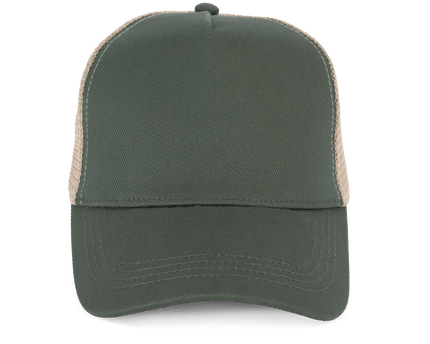 Gorra 5 Paneles Trucker ECORESPONSABLE Organic Khaki - COREX SPORT FITNESS