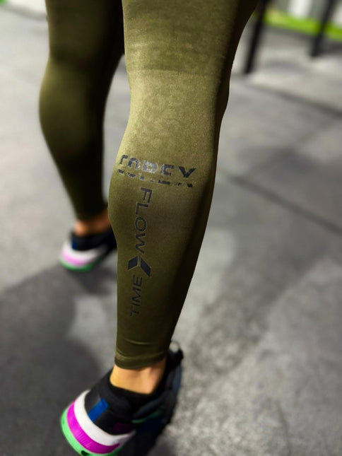Mallas Vegan Khaki Leopard - COREX SPORT FITNESS
