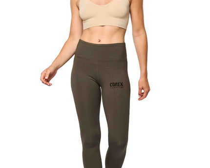 Mallas Vegan Khaki Leopard - COREX SPORT FITNESS