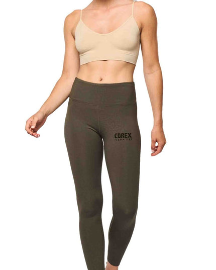 Mallas Vegan Khaki Leopard - COREX SPORT FITNESS