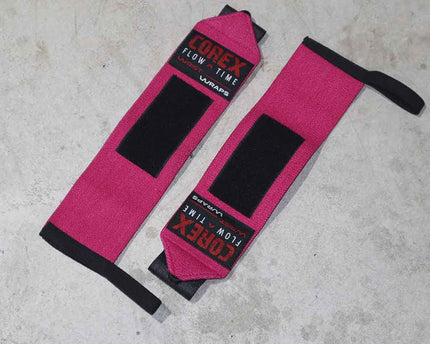 Muñequeras Elásticas Fucsia - COREX SPORT FITNESS