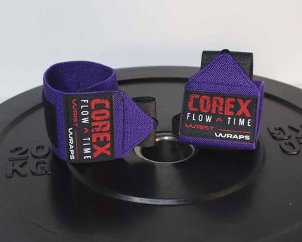 Muñequeras Elásticas Lila - COREX SPORT FITNESS