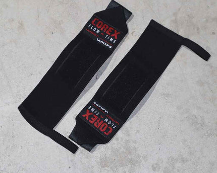 Muñequeras Elásticas Negro - COREX SPORT FITNESS