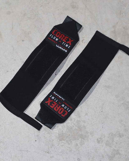 Muñequeras Elásticas Negro - COREX SPORT FITNESS