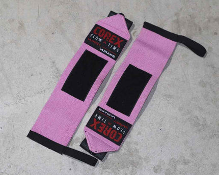 Muñequeras Elásticas Rosa - COREX SPORT FITNESS
