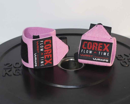 Muñequeras Elásticas Rosa - COREX SPORT FITNESS