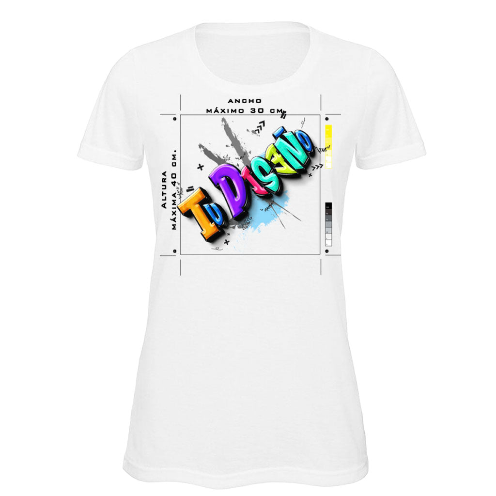 Camiseta Chica Blanca Para Sublimación