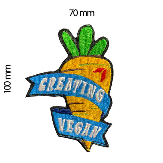 EMBROIDERED PATCH "CREATING VEGAN"