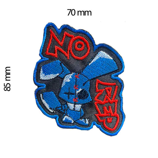 EMBROIDERED PATCH "NO REP" Blue