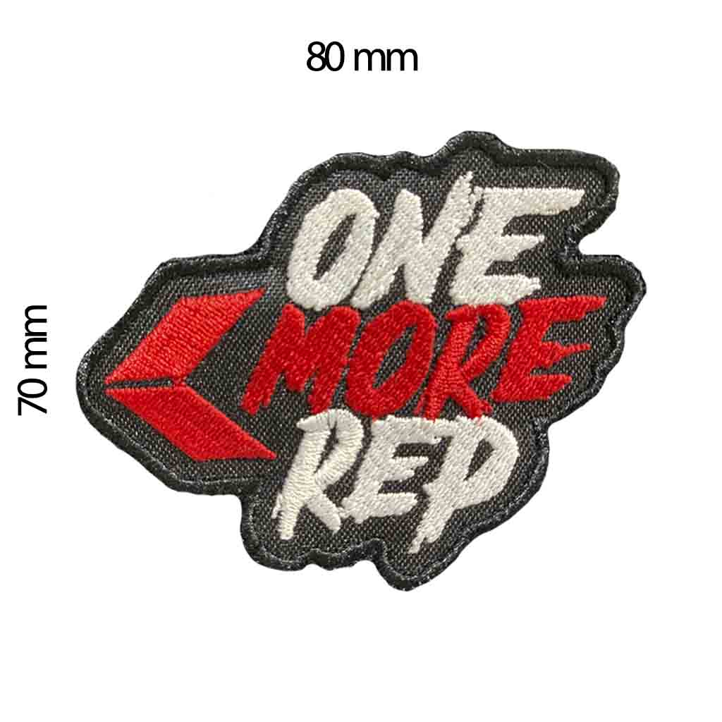 EMBROIDERED PATCH "ONE MORE REP"