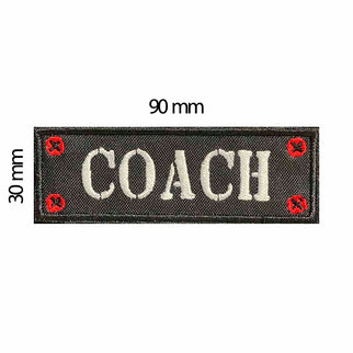 Parche Bordado " Coach " - COREX SPORT FITNESS