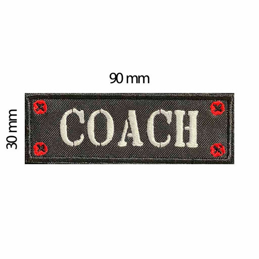 Parche Bordado " Coach " - COREX SPORT FITNESS