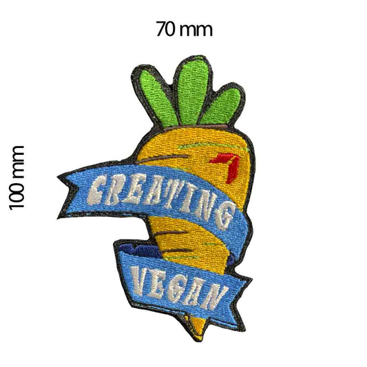 Parche Bordado " Creating Vegan " - COREX SPORT FITNESS
