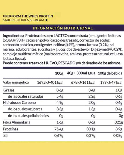 The Whey Proteina Concentrada Uperform 1000 Grs. - COREX SPORT FITNESS