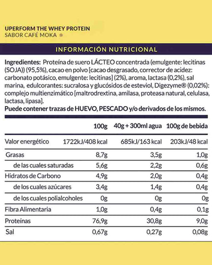 The Whey Proteina Concentrada Uperform 1000 Grs. - COREX SPORT FITNESS
