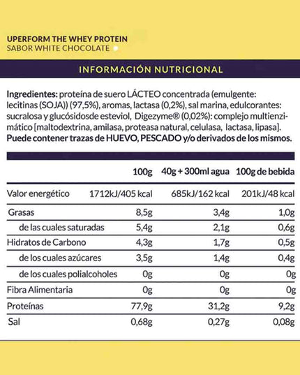 The Whey Proteina Concentrada Uperform 1000 Grs. - COREX SPORT FITNESS
