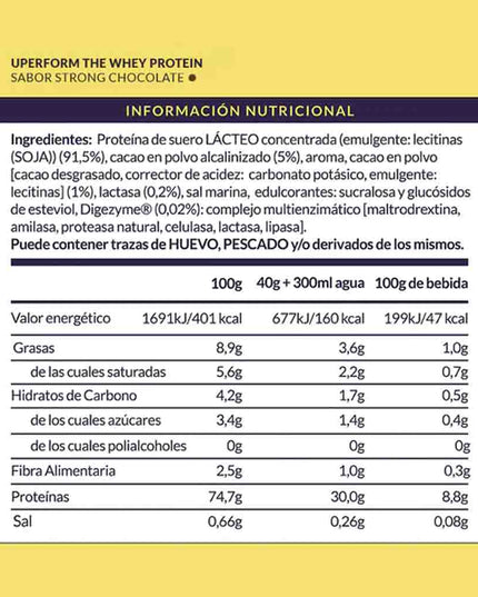 The Whey Proteina Concentrada Uperform 1000 Grs. - COREX SPORT FITNESS